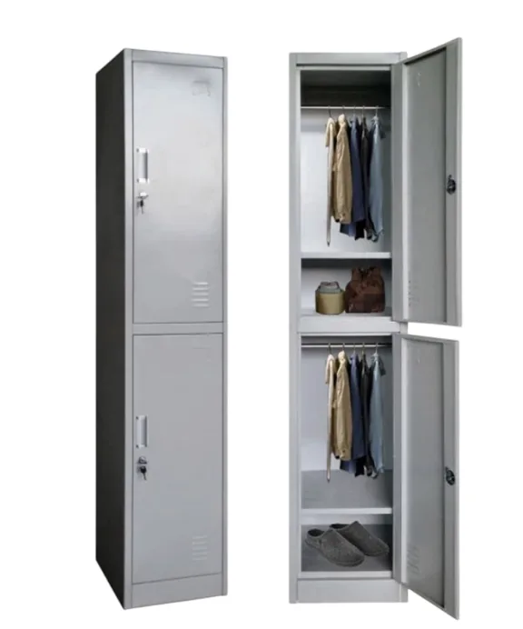 Dual — Two Compartment Steel Locker with Lock