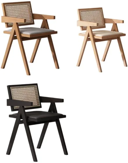Cane Back Armchair, Design 3