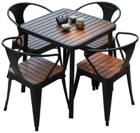 Industrial Round Cafe Set