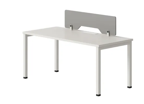 Office Table with Privacy Screen