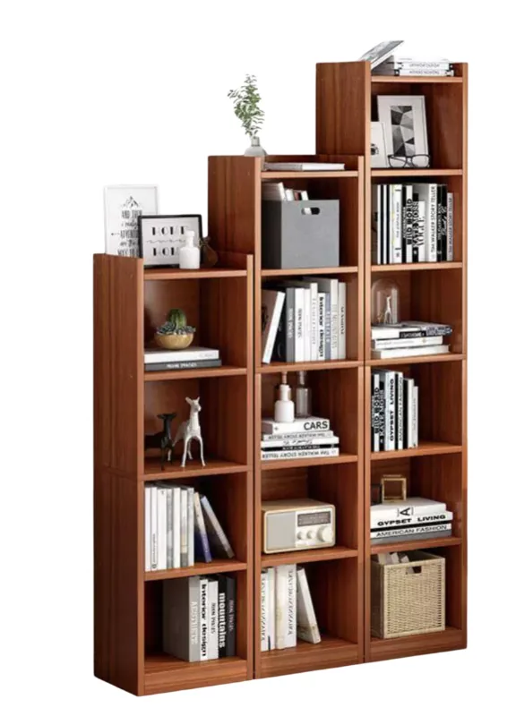 Tall Wooden Bookshelf