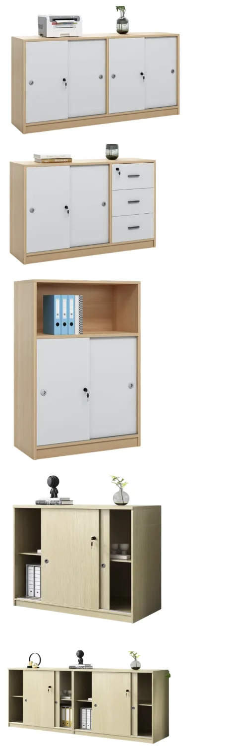 Slide — Sliding Door File Cabinet with Lock
